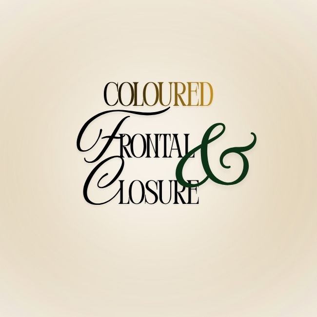 Coloured Straight RAW - Dark - Closures & Frontals